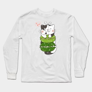 cat kawaii anime girl, Just A Girl Who Loves Anime and ramen Long Sleeve T-Shirt